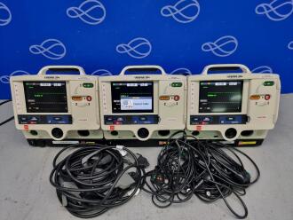 3 x Physio Control Lifepak 20e Defibrillator with Pacing and Code Management Module