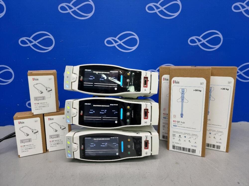 3 x Masimo Radical-7 Pulse CO-Oximeter & Masimo RDS-3 Docking Station