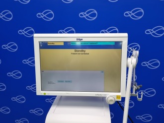 Draeger Babylog VN500 Ventilator on Rollstand - 2