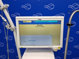 Draeger Babylog VN500 Ventilator on Rollstand - 2