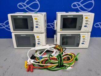 4 x Philips IntelliVue X2 Patient Transport Monitor / Module