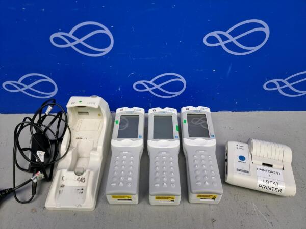 3 x Abbott 300 i-STAT 1 Blood Gas Analyser