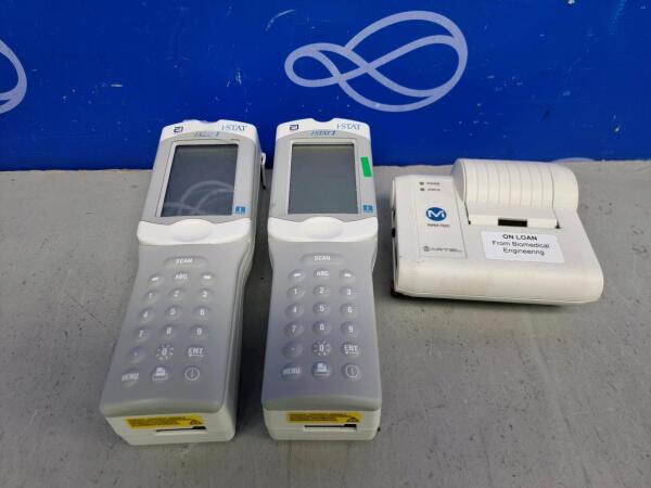 2 x Abbott 300 i-STAT 1 Blood Gas Analyser
