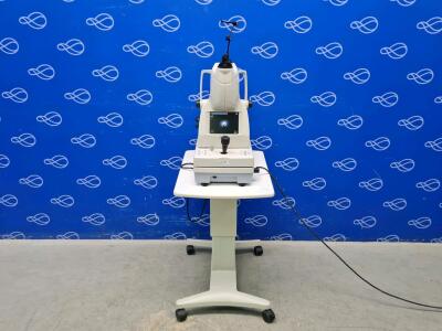 Topcon TRC-NW8 Non-Mydriatic Retinal Camera on Topcon ATE-600 Motorised Table