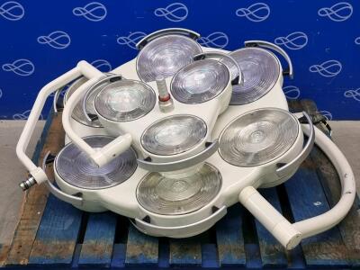 Pair of Heraeus Operating Light Heads