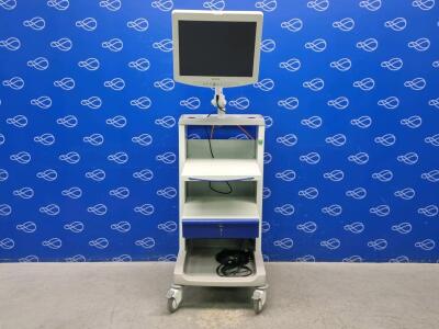Sony LMD-2140MD LCD Monitor on Stack Trolley