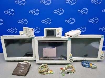 3 x Philips IntelliVue MP70 Monitor