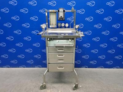 Boyle Anaesthetic Machine with Burtons Isoflurane Vaporiser - For Veterinary Use Only
