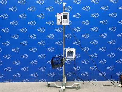 Fisher And Paykel Airvo 2 Humidifier and ICU Medical Infusion Pump on Drip Stand