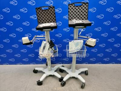 Assorted Civco eTRAX Leads & Accessories on 2 x Rollstand
