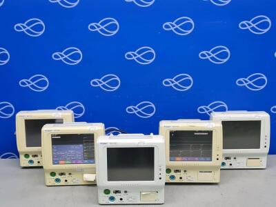 5 x Fukada Denshi Dynascope DS-7100 Patient Monitor