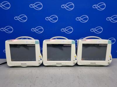 3 x Philips Intellivue MP50 Patient Monitor