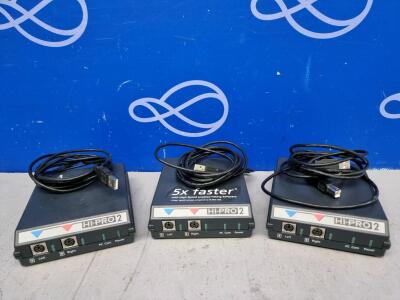 3 x Hi-Pro 2 1072 Hearing Aid Programmer