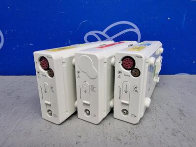 3 x Philips M3015A Microstream Module