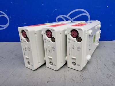 3 x Philips M3015A Microstream Module