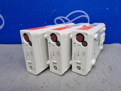 3 x Philips M3015A Microstream Module