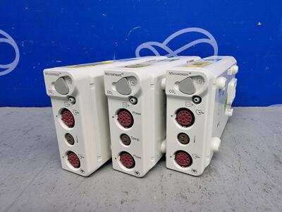 3 x Philips M3015B Microstream Module
