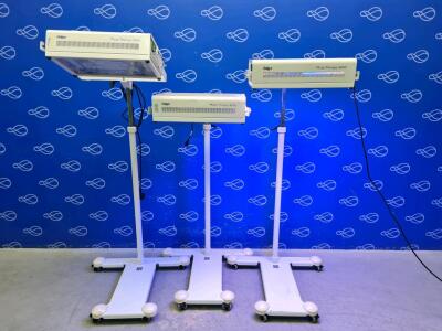 3 x Draeger Photo-Therapy 4000 Lamp on Rollstand
