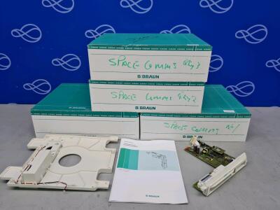 4 x B Braun SpaceCom Module with B Braun SpaceStation Rear Panel
