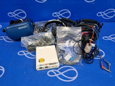 4 Sets of Audiometry Headphones, GN Otometrics ICS Chartr 200 VNG Goggle, Hi-Pro USB Module and Other Relate Cables