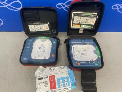 2 x Philips HeartStart HS1 Defibrillators