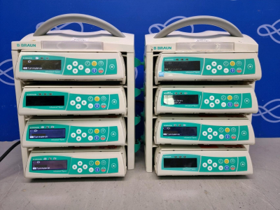 8 x B Braun Infusomat Space Infusion Pump