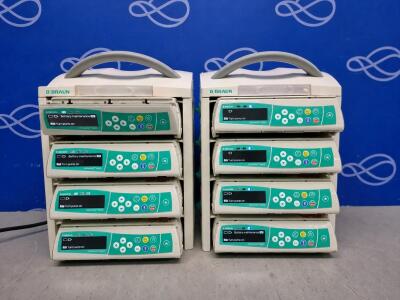 8 x B Braun Infusomat Space Infusion Pump