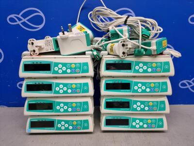 8 x B Braun Infusomat Space Infusion Pump