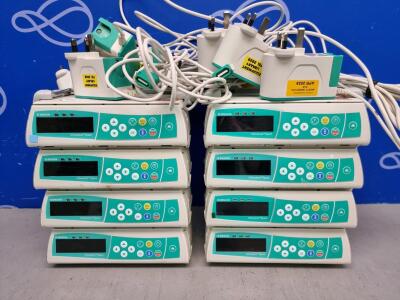 8 x B Braun Infusomat Space Infusion Pump