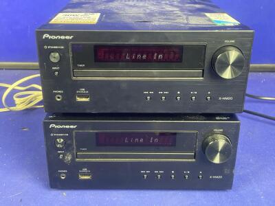 2 x Pioneer X-HM20 CD Receiver Systems
