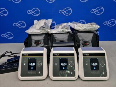 3 x Breas Vivo 3 Ventilator