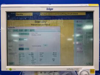 Draeger Babylog VN500 Ventilator with Infinity C500 Monitor on Trolley - 4