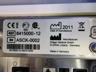 Draeger Babylog VN500 Ventilator with Infinity C500 Monitor on Trolley - 5