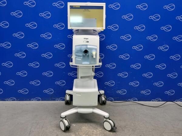 Draeger Evita Infinity V500 Ventilator with Infinity C500 Monitor on Trolley
