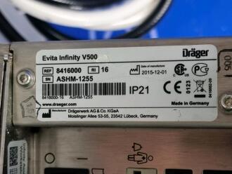 Draeger Evita Infinity V500 Ventilator with Infinity C500 Monitor - 3