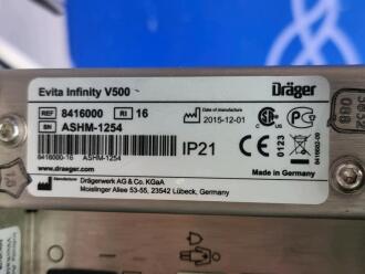 Draeger Evita Infinity V500 Ventilator with Infinity C500 Monitor - 3