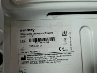 Mindray TE7 Portable Ultrasound on Rollstand - 9