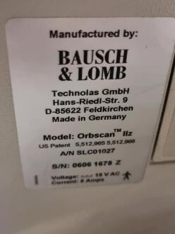 Bausch & Lomb Orbscan II Topographer - 4