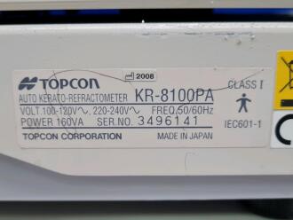 Topcon KR-8100PA Auto Kerato Refractometer on Motorised Table - 5