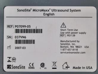 Sonosite MicroMaxx Portable Ultrasound on Trolley - 6