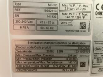 W&H MS22 Autoclave - 3