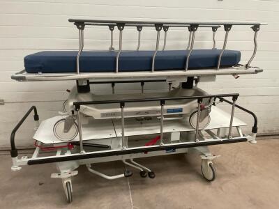1 x Promotal & 1 x Steris Hausted Horizon Hydraulic Patient Trolleys