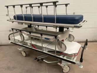 1 x Promotal & 1 x Steris Hausted Horizon Hydraulic Patient Trolleys - 2