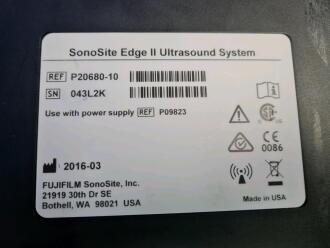 SonoSite Edge II Portable Ultrasound on SonoSite Rollstand - No SD Card - 6