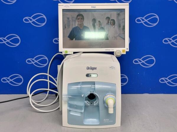 Draeger Evita Infinity V500 Ventilator with Infinity C500 Monitor
