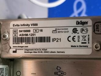 Draeger Evita Infinity V500 Ventilator with Infinity C500 Monitor - 2