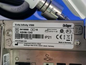 Draeger Evita Infinity V500 Ventilator with Infinity C500 Monitor - 3