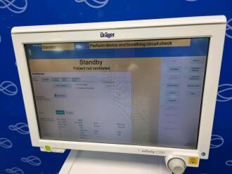 Draeger Evita Infinity V500 Ventilator with Infinity C500 Monitor on Trolley - 2