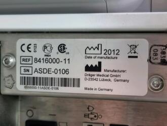 Draeger Evita Infinity V500 Ventilator with Infinity C500 Monitor on Trolley - 4