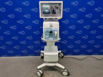 Draeger Evita Infinity V500 Ventilator with Infinity C500 Monitor on Trolley